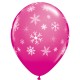 SNOWFLAKES & SPARKLES-A-ROUND 11" WILD BERRY (25CT) YGX  (LIMITED STOCK) SALE
