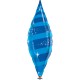 SAPPHIRE BLUE TAPER SWIRL 38"  FLAT YWT  (LIMITED STOCK) SALE