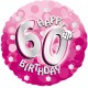 PINK SPARKLE PARTY HAPPY 60TH BIRTHDAY STANDARD S40 PKT (LIMITED STOCK) SALE