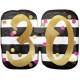 PINK & GOLD 30 BIRTHDAY SHAPE P40 PKT (25" x 20") (LIMITED STOCK) SALE