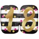PINK & GOLD 18 BIRTHDAY SHAPE P40 PKT (25" x 20") (LIMITED STOCK) SALE