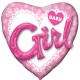 BABY GIRL 3D MULTI-BALLOON SHAPE P75 PKT (53" x 39") (LIMITED STOCK) SALE