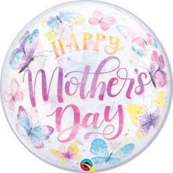 BUTTERFLIES HAPPY MOTHER'S DAY 22" SINGLE BUBBLE YRV