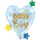HEART STARS BABY BOY GRABO 25" SHAPE D PKT (PRE ORDER)