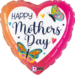 COLOURFUL BUTTERFLIES HAPPY MOTHER'S DAY GRABO 18" PKT