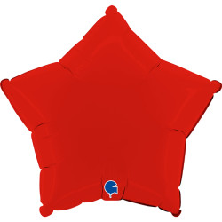 RED MATTE STAR 18" GRABO PKT (PRE ORDER)