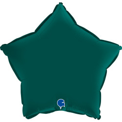 EMERALD GREEN SATIN STAR 18" GRABO PKT (PRE ORDER)