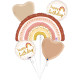 BOHO RAINBOW HAPPY BIRTHDAY BALLOON BOUQUET GRABO SET PKT (PRE ORDER)