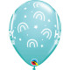 BOHO RAINBOWS HAPPY BIRTHDAY 11" SPRING LILAC, CARIBBEAN BLUE, ROSE & CORAL (25CT) YGX