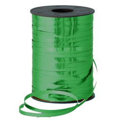 GREEN 5MM METALLIC RIBBON 500M 