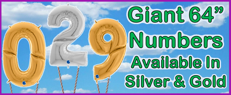 New Grabo Giant 64" Numbers Available In Silver & Gold